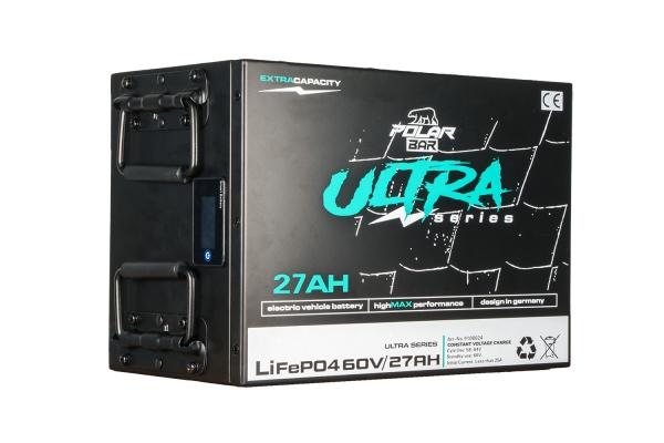 Polar Bär LiFePO4 Lithium Batterie Ultra Serie 60V 27Ah mit BMS App inkl. Ladegerät